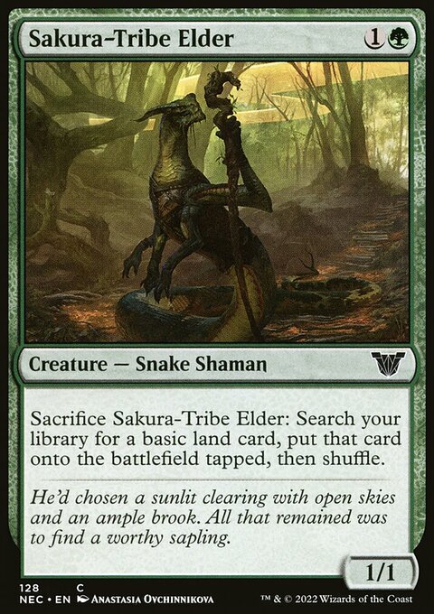 Sakura-Tribe Elder, Neon Dynasty Commander #128, Magic: The Gathering card