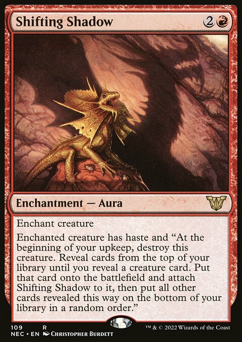 Shifting Shadow, Neon Dynasty Commander #109, Magic: The Gathering card