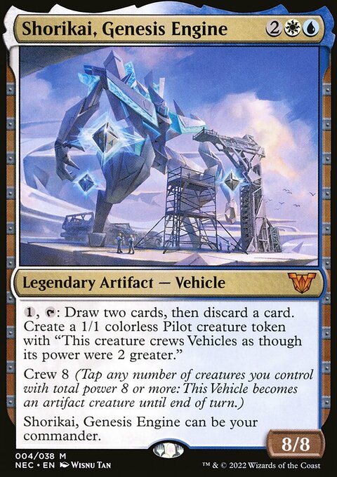 Shorikai, Genesis Engine, Neon Dynasty Commander #4, Magic: The Gathering card