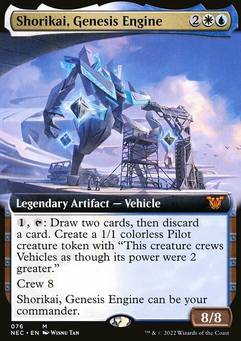 Shorikai, Genesis Engine, Neon Dynasty Commander #76, Magic: The Gathering card