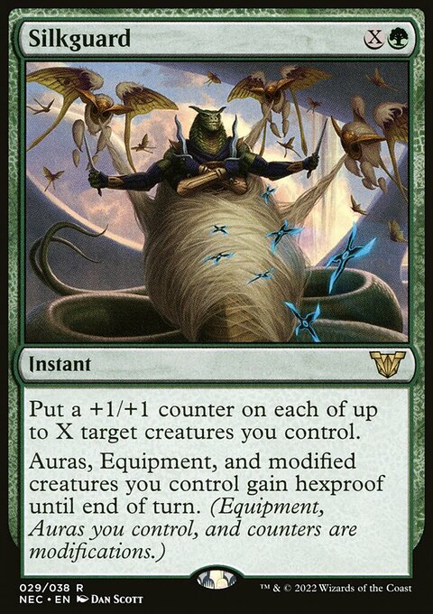 Silkguard, Neon Dynasty Commander #29, Magic: The Gathering card