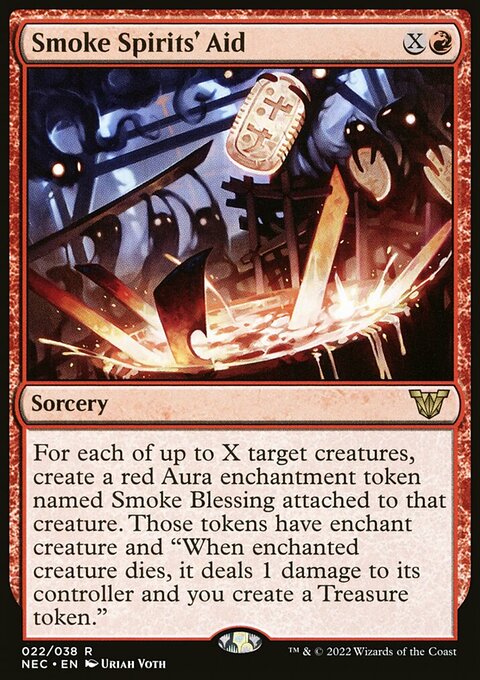 Smoke Spirits' Aid, Neon Dynasty Commander #22, Magic: The Gathering card
