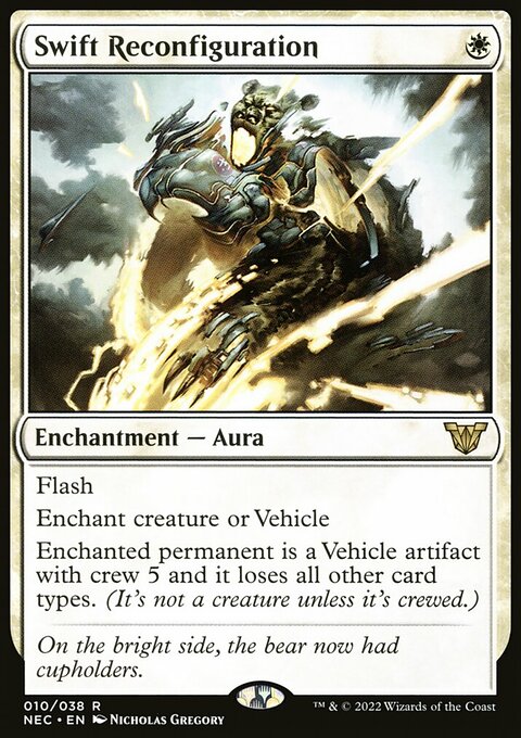 Swift Reconfiguration, Neon Dynasty Commander #10, Magic: The Gathering card