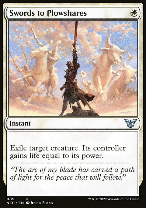 Swords to Plowshares, Neon Dynasty Commander #89, Magic: The Gathering card