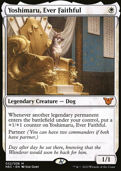 Yoshimaru, Ever Faithful, Neon Dynasty Commander #32, Magic: The Gathering card
