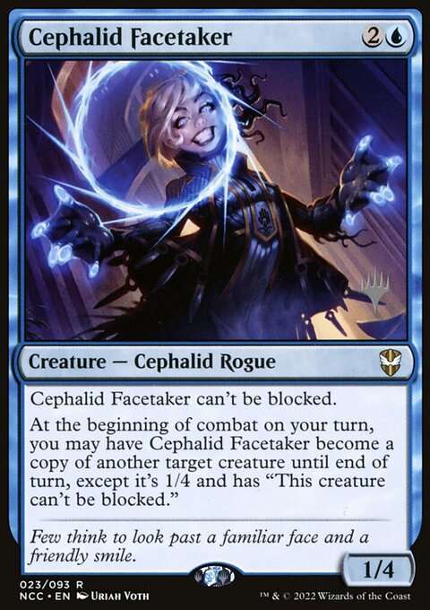Cephalid Facetaker, New Capenna Commander Promos #23p, Magic: The Gathering card