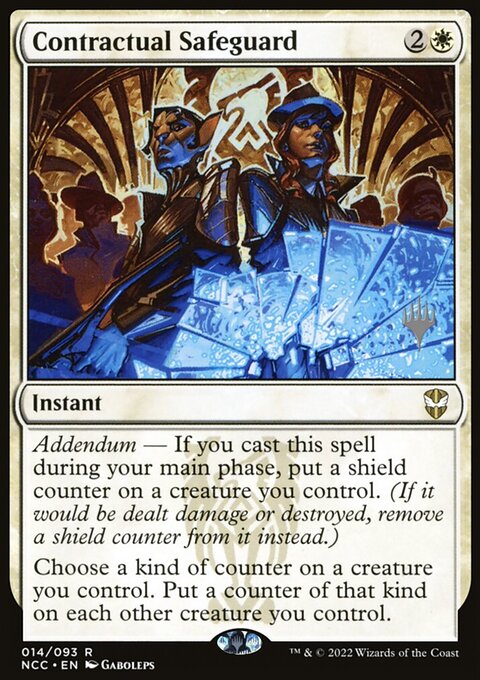 Contractual Safeguard, New Capenna Commander Promos #14p, Magic: The Gathering card