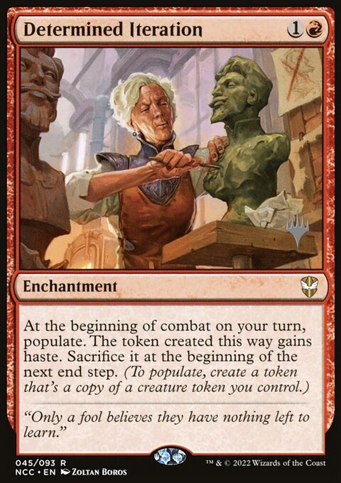 Determined Iteration, New Capenna Commander Promos #45p, Magic: The Gathering card