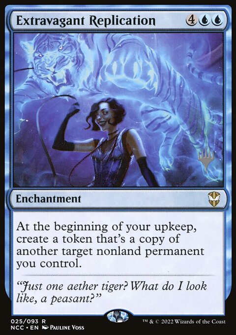 Extravagant Replication, New Capenna Commander Promos #25p, Magic: The Gathering card