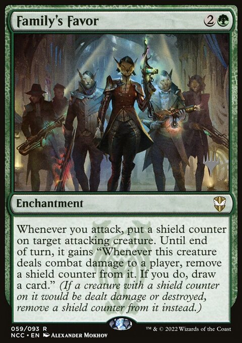 Family's Favor, New Capenna Commander Promos #59p, Magic: The Gathering card