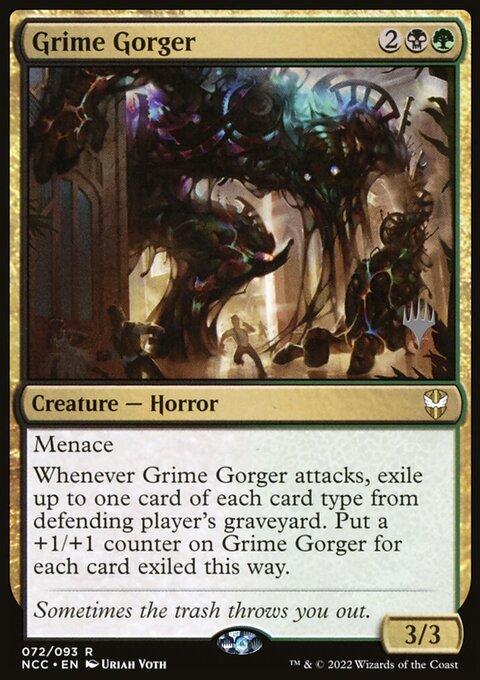 Grime Gorger, New Capenna Commander Promos #72p, Magic: The Gathering card