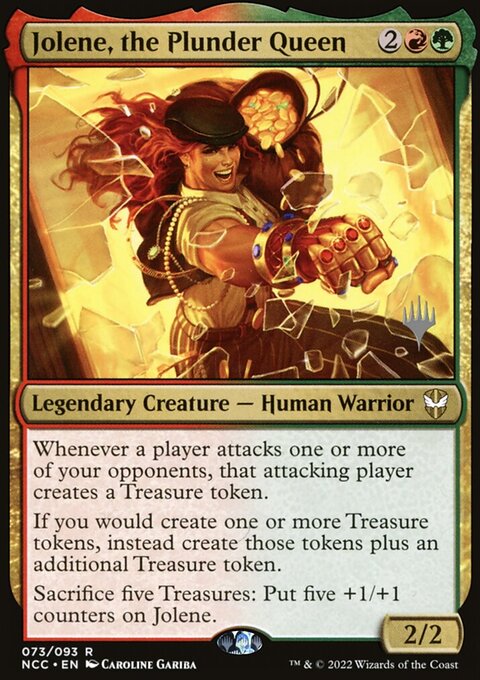 Jolene, the Plunder Queen, New Capenna Commander Promos #73p, Magic: The Gathering card