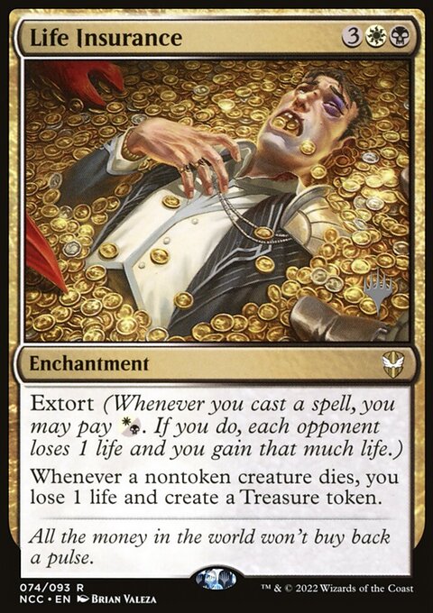 Life Insurance, New Capenna Commander Promos #74p, Magic: The Gathering card