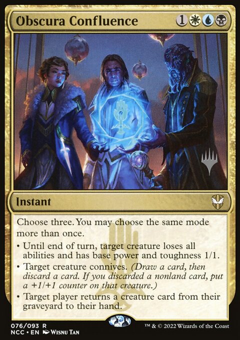 Obscura Confluence, New Capenna Commander Promos #76p, Magic: The Gathering card
