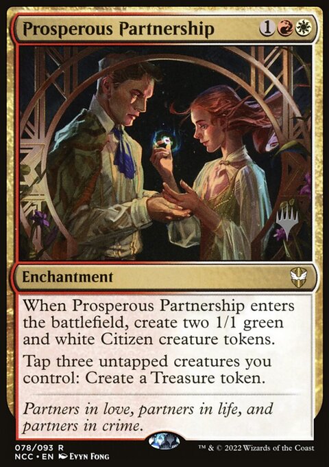 Prosperous Partnership, New Capenna Commander Promos #78p, Magic: The Gathering card