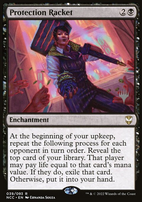 Protection Racket, New Capenna Commander Promos #39p, Magic: The Gathering card