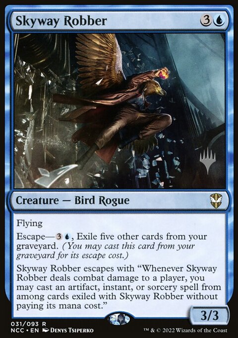 Skyway Robber, New Capenna Commander Promos #31p, Magic: The Gathering card