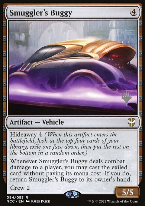 Smuggler's Buggy, New Capenna Commander Promos #84p, Magic: The Gathering card