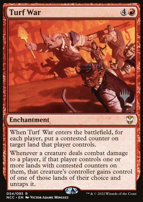 Turf War, New Capenna Commander Promos #54p, Magic: The Gathering card