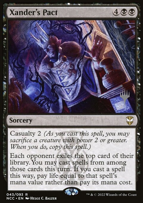 Xander's Pact, New Capenna Commander Promos #43p, Magic: The Gathering card