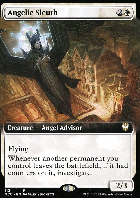 Angelic Sleuth, New Capenna Commander #113, Magic: The Gathering card