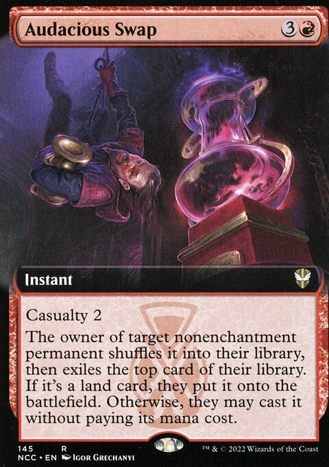 Audacious Swap, New Capenna Commander #145, Magic: The Gathering card