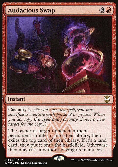 Audacious Swap, New Capenna Commander #44, Magic: The Gathering card