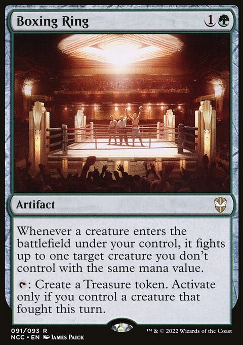 Boxing Ring, New Capenna Commander #91, Magic: The Gathering card