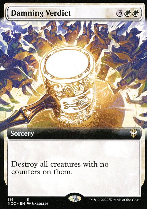 Damning Verdict, New Capenna Commander #116, Magic: The Gathering card