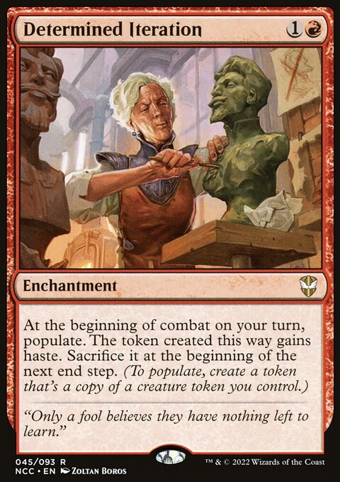 Determined Iteration, New Capenna Commander #45, Magic: The Gathering card
