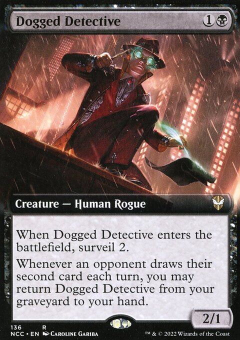 Dogged Detective, New Capenna Commander #136, Magic: The Gathering card