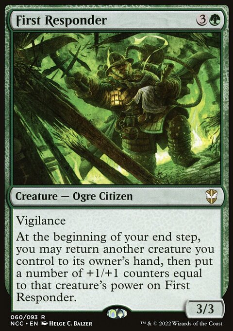 First Responder, New Capenna Commander #60, Magic: The Gathering card