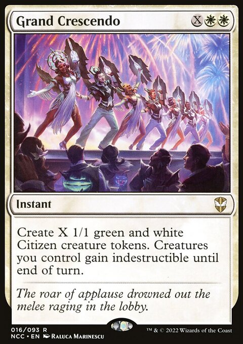 Grand Crescendo, New Capenna Commander #16, Magic: The Gathering card
