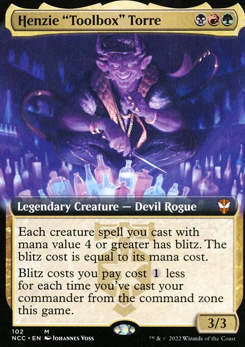 Henzie "Toolbox" Torre, New Capenna Commander #102, Magic: The Gathering card