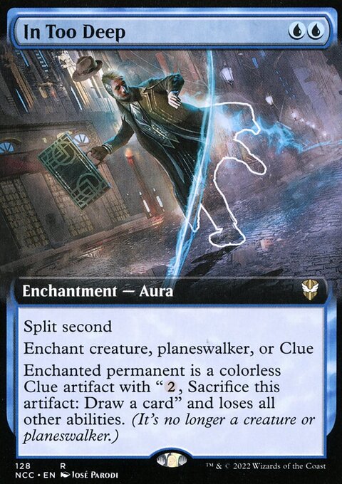 In Too Deep, New Capenna Commander #128, Magic: The Gathering card