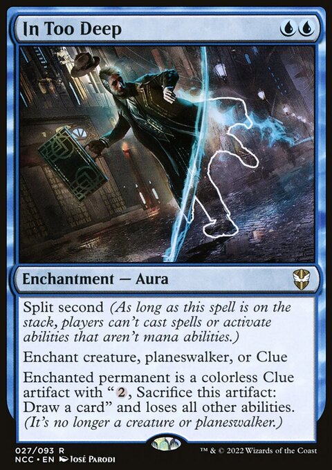 In Too Deep, New Capenna Commander #27, Magic: The Gathering card