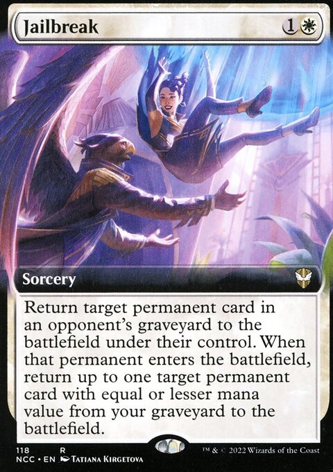 Jailbreak, New Capenna Commander #118, Magic: The Gathering card