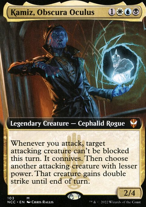 Kamiz, Obscura Oculus, New Capenna Commander #103, Magic: The Gathering card