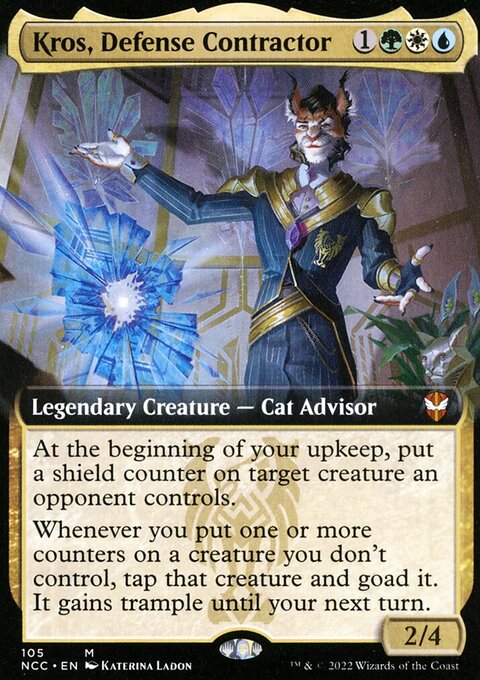 Kros, Defense Contractor, New Capenna Commander #105, Magic: The Gathering card