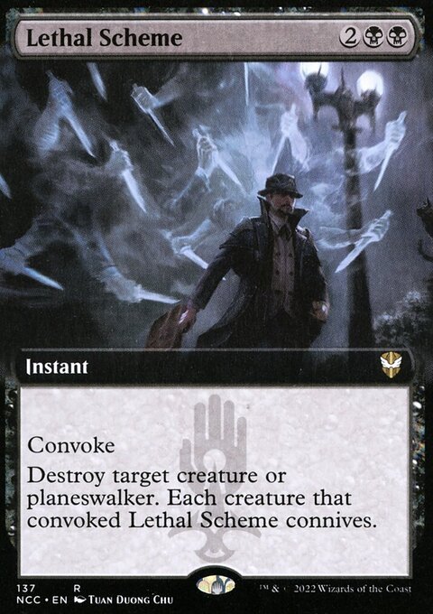 Lethal Scheme, New Capenna Commander #137, Magic: The Gathering card