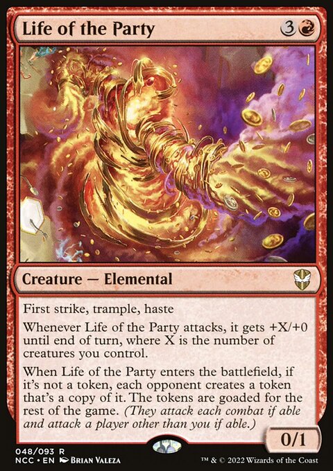 Life of the Party, New Capenna Commander #48, Magic: The Gathering card