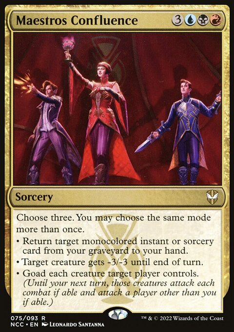 Maestros Confluence, New Capenna Commander #75, Magic: The Gathering card