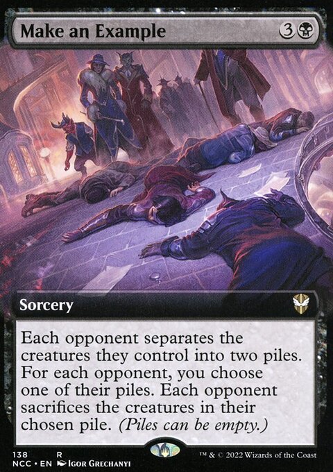 Make an Example, New Capenna Commander #138, Magic: The Gathering card