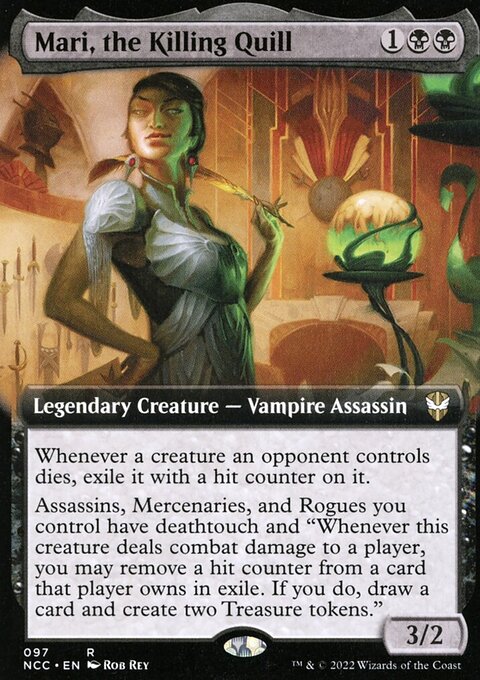 Mari, the Killing Quill, New Capenna Commander #97, Magic: The Gathering card