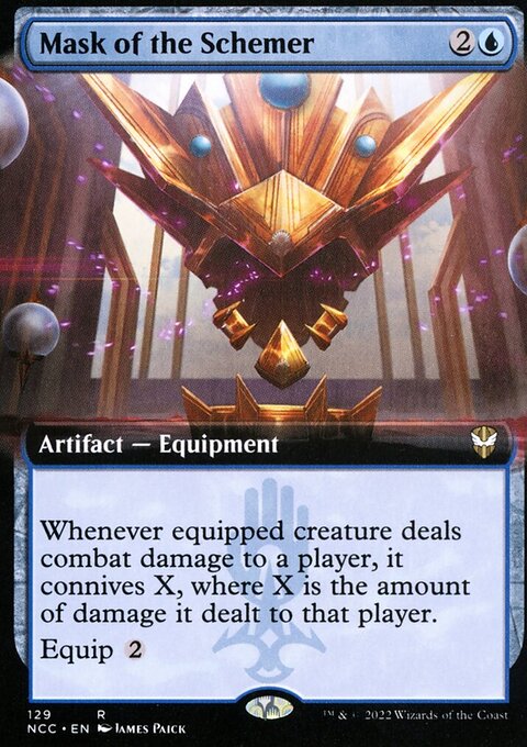 Mask of the Schemer, New Capenna Commander #129, Magic: The Gathering card