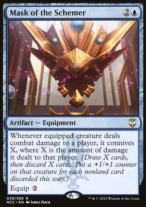 Mask of the Schemer, New Capenna Commander #28, Magic: The Gathering card