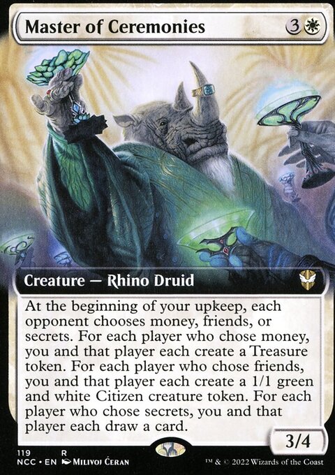 Master of Ceremonies, New Capenna Commander #119, Magic: The Gathering card
