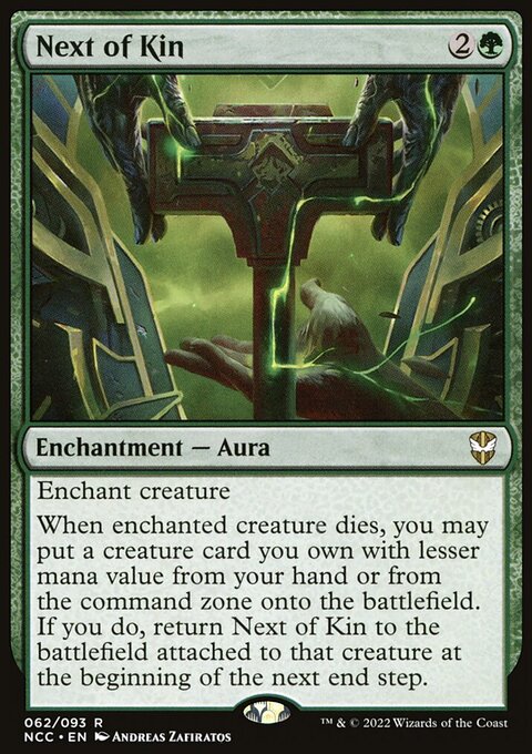 Next of Kin, New Capenna Commander #62, Magic: The Gathering card