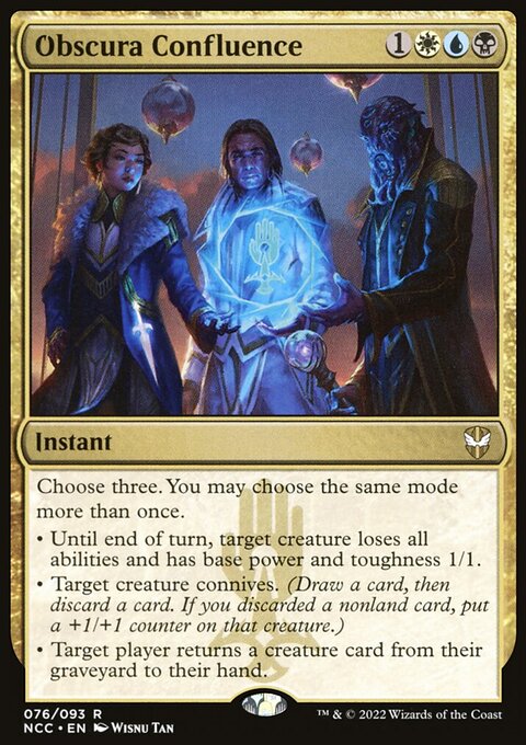 Obscura Confluence, New Capenna Commander #76, Magic: The Gathering card