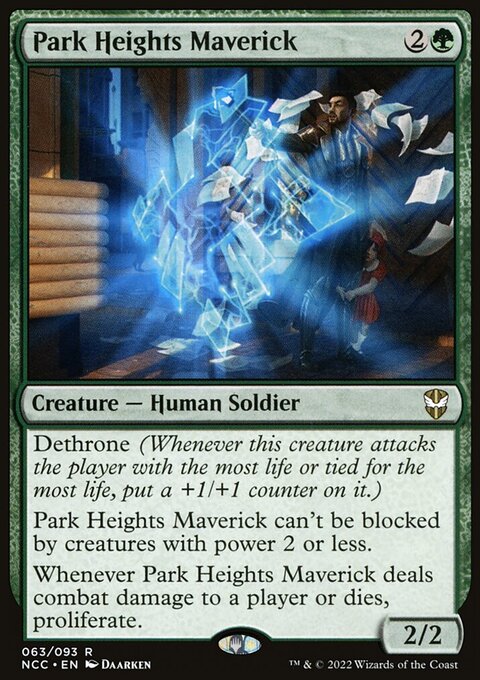 Park Heights Maverick, New Capenna Commander #63, Magic: The Gathering card